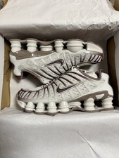 Size UK 6 - Nike Shox TL White Black Brown Burgundy Trainers Women’s - RRP £155!