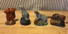 Beswick Beneagles Scotch Whisky Red Squirrel,Otter,Seal and badger figures used 