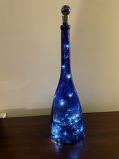 Cobalt blue long neck wine - cobalt,