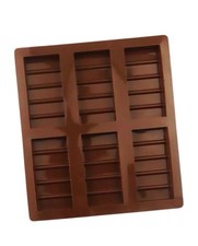 Rectangle Chocolate Bar Mould Silicone Sectional Snap Bar Wax Melts Candy Molds 