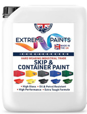 5/10/20L HEAVY DUTY SKIP & CONTAINER PAINT ~ ENAMEL GLOSS ~ ALL COLOURS..