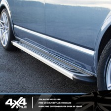 FITS MITSUBISHI L200 06>15 SILVER SIDE STEPS 4X4 THORESBY STYLE RUNNING BOARDS