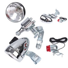 12V Bicycle Motorized Bike Friction generator Dynamo Headlight Tail Light Kit