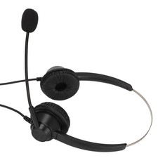 Office Headset Soft Binaural Customer Service Headset With Microphone For