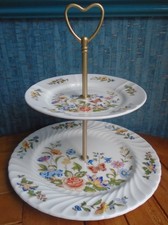 Aynsley Cottage Garden  2 tier china cake stand From plates in the range SET B