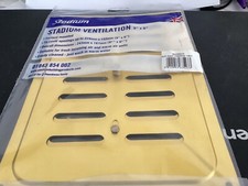 Polished Solid Brass Hit And Miss Air Vent Adjustable Louvre Grille 9" x 6"