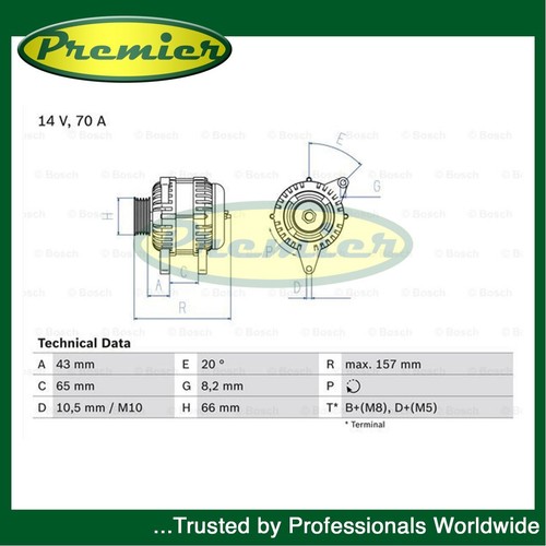 Premier alternator fits - premier,