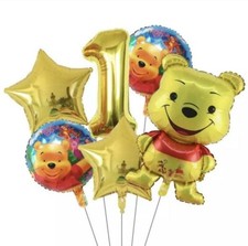 WINNIE THE POOH Balloons 1st Birthday Party Decorations Age 1 Boys Girls