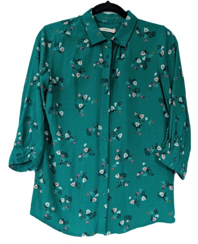 Sessun emerald green - green, floral