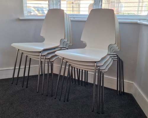 White dining chairs - x,