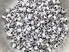 13mm White Skull Beads in Assorted Pack Sizes