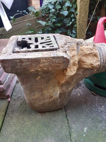 Old clay drain trap - clay,