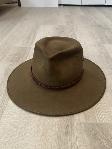 Vtg 1980s akubra digger slouch - digger,