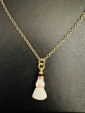 Les Nereides N2 Gold Tone Lady Pendant Necklace Adjustable Necklace 41cm to 48cm