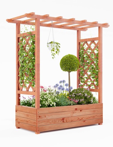 Wooden raised garden - wooden, 113