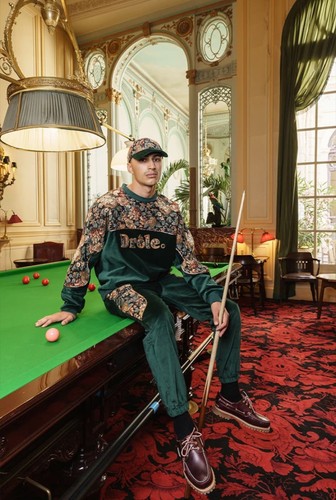Drôle men green - drôle, velour