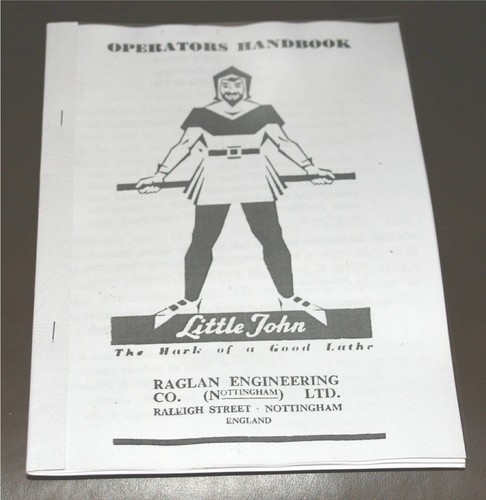 Raglan littlejohn lathe manual - littlejohn,