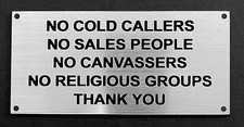 Door Sign - No Cold Callers