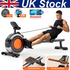Magnetic Rowing Machine Rower with LCD Home Gym Fitness Cardio Workout Bluetooth