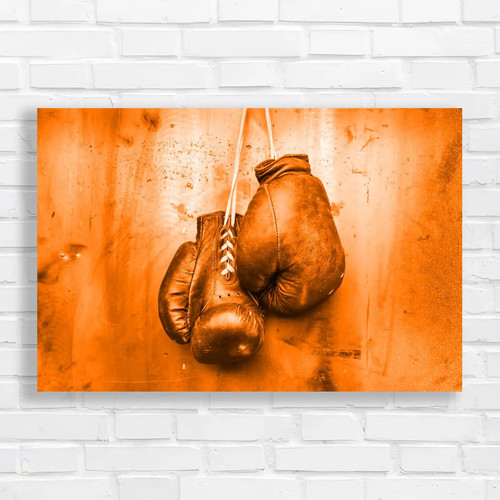 Vintage boxing gloves hanging - vintage,