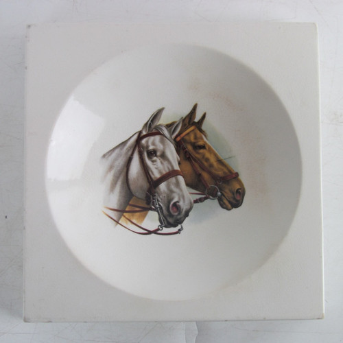 Large vintage ceramic ashtray - ceramic,