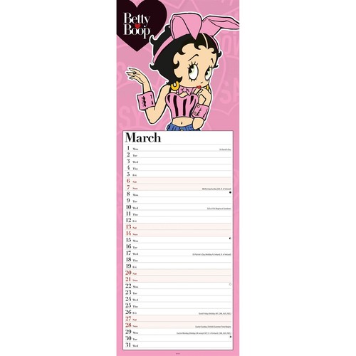 Betty boop slim calendar 2027 - betty,