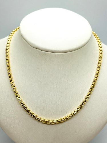 9ct gold square box - gold,