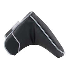 Master Blade Putter Headcover Black Grain Leatherette Golf Protective Head Cover