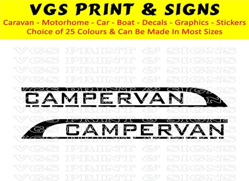 Campervan motorhome stickers - campervan,