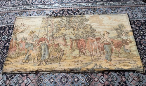 Vintage french tapestry - vintage,