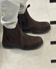 Redback Soft Toe Work Boots Brown Leather Easy Slip On Men’s Size 41