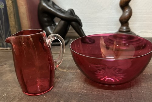 Antique victorian cranberry - victorian,