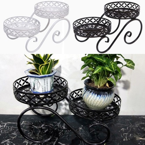 2tier metal plant stand home - plant,
