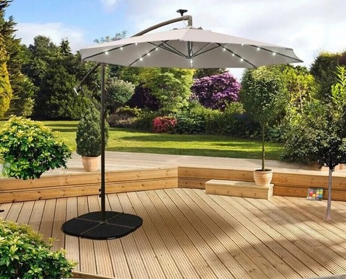 Beige led solar - beige, 24