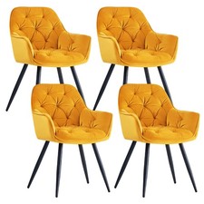 Velvet Dining Chairs Padded