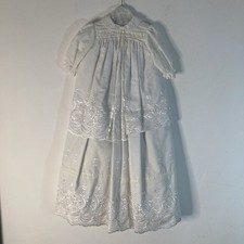 Vintage White Christening Gown
