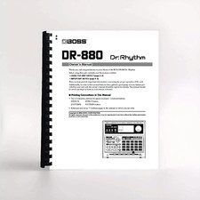 Owners Manual for BOSS DR-880