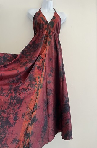 Bohemian dress silk - dress, hippie