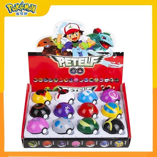 12pcs ball pokeball set kids - set,