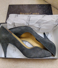 Roland Cartier Court Shoes grey suede in original box size 6