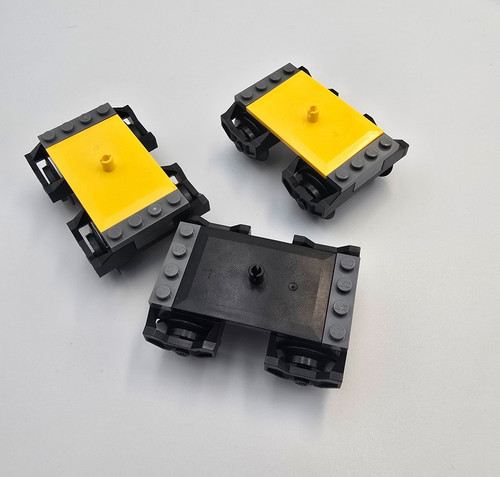 Lego black train wheel - x3,