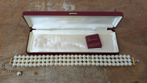 Vintage rosita pearls row - vintage,
