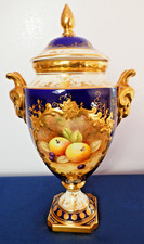 COALPORT HAND PAINTED URN BY