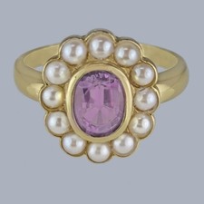 Vintage 18ct Gold Amethyst
