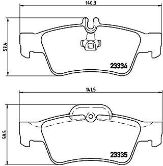 Brake pad set disc - set,, for