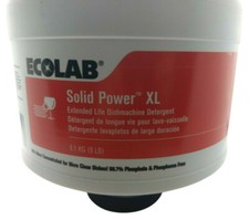 Ecolab Solid Power XL  6100185 Dishwasher Machine Detergent 9 lbs