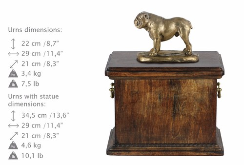 English bulldog urn cold - english,