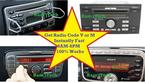 Radio codes fords v - 4, or