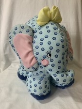 Vintage Sarah Kay Elephant Plush Soft Toy Blue Spots 2006 Rare