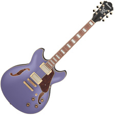 Ibanez AS73G-MPF Artcore Semi-Hollow Electric Guitar, Metallic Purple Flat